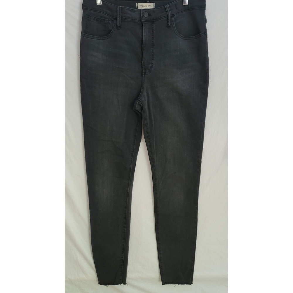 Madewell Jeans Womens 30 High Rise Skinny Frayed Hem‎ Stretch Denim Pants 10